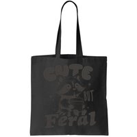 Cute But Feral Funny Racoon With Glasses  Bag