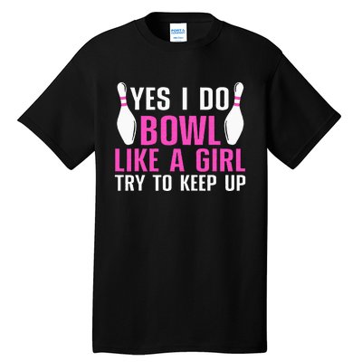 Cute Bowling For Women Bowler Spare Me Ladies Bowling Tall T-Shirt