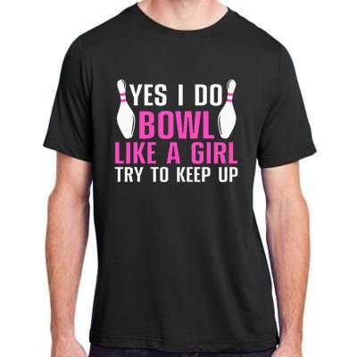 Cute Bowling For Women Bowler Spare Me Ladies Bowling Adult ChromaSoft Performance T-Shirt