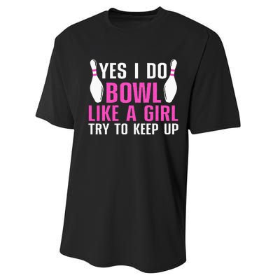 Cute Bowling For Women Bowler Spare Me Ladies Bowling Performance Sprint T-Shirt