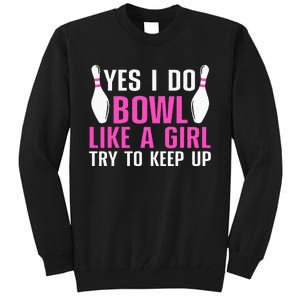 Cute Bowling For Women Bowler Spare Me Ladies Bowling Tall Sweatshirt