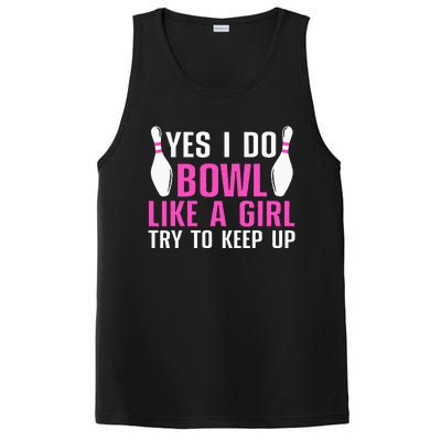 Cute Bowling For Women Bowler Spare Me Ladies Bowling PosiCharge Competitor Tank