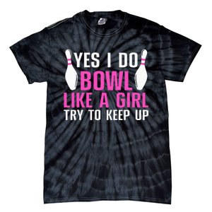 Cute Bowling For Women Bowler Spare Me Ladies Bowling Tie-Dye T-Shirt