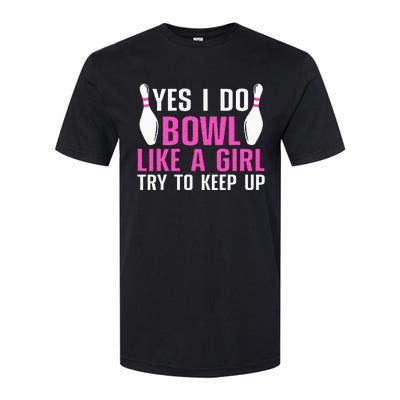 Cute Bowling For Women Bowler Spare Me Ladies Bowling Softstyle CVC T-Shirt