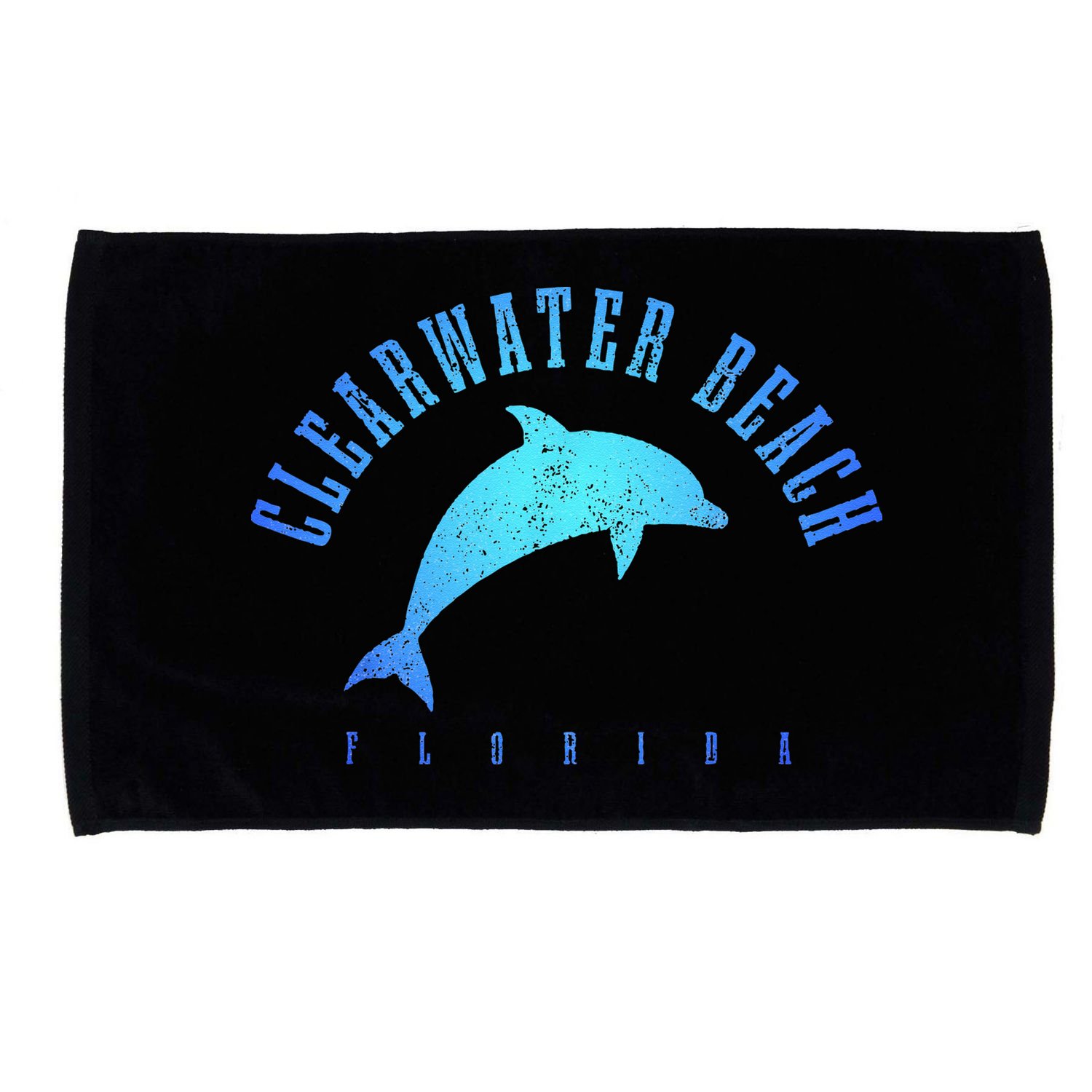 Clearwater Beach Florida FL Dolphin Vacation Souvenir Microfiber Hand Towel