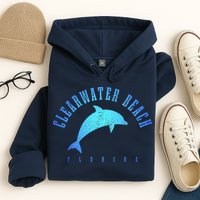 Clearwater Beach Florida FL Dolphin Vacation Souvenir Hoodie