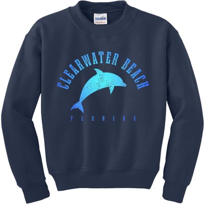 Clearwater Beach Florida FL Dolphin Vacation Souvenir Kids Sweatshirt