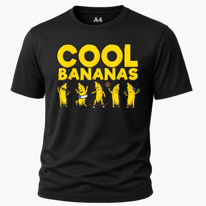 Cool Bananas | Funny Fruit Pun | Banana Cooling Performance Crew T-Shirt