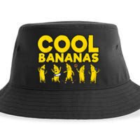 Cool Bananas | Funny Fruit Pun | Banana Sustainable Bucket Hat