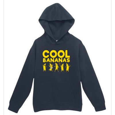 Cool Bananas | Funny Fruit Pun | Banana Urban Pullover Hoodie