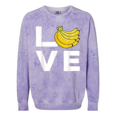 Cool Banana For Men Women Fruit Lover Bananas Hawaiian Love Colorblast Crewneck Sweatshirt