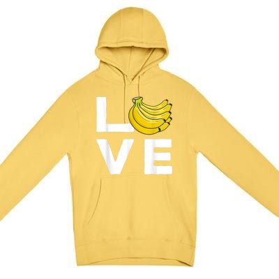 Cool Banana For Men Women Fruit Lover Bananas Hawaiian Love Premium Pullover Hoodie