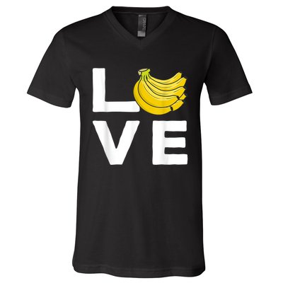 Cool Banana For Men Women Fruit Lover Bananas Hawaiian Love V-Neck T-Shirt