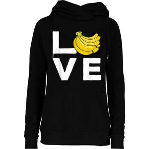 Cool Banana For Men Women Fruit Lover Bananas Hawaiian Love Womens Funnel Neck Pullover Hood