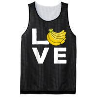 Cool Banana For Men Women Fruit Lover Bananas Hawaiian Love Mesh Reversible Basketball Jersey Tank