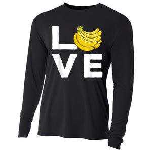 Cool Banana For Men Women Fruit Lover Bananas Hawaiian Love Cooling Performance Long Sleeve Crew