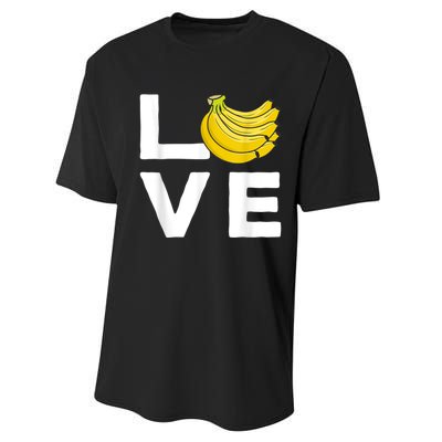 Cool Banana For Men Women Fruit Lover Bananas Hawaiian Love Performance Sprint T-Shirt