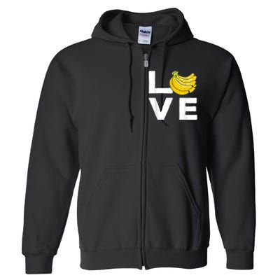 Cool Banana For Men Women Fruit Lover Bananas Hawaiian Love Full Zip Hoodie