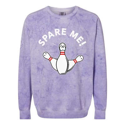 Cute Bowling For Or Spare Me Colorblast Crewneck Sweatshirt