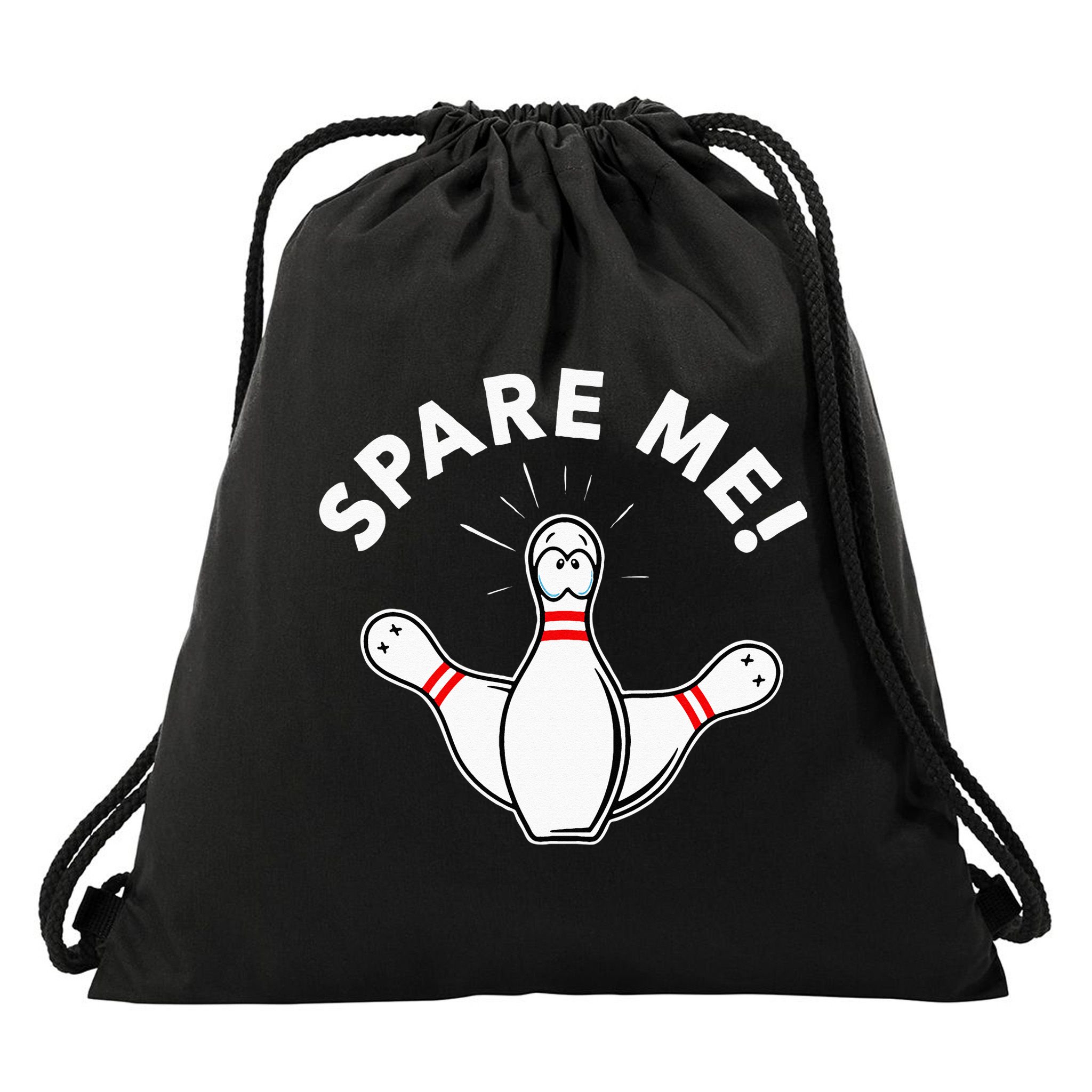 Cute Bowling For Or Spare Me Drawstring Bag