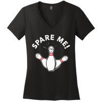 Cute Bowling For Or Spare Me Women's V-Neck T-Shirt