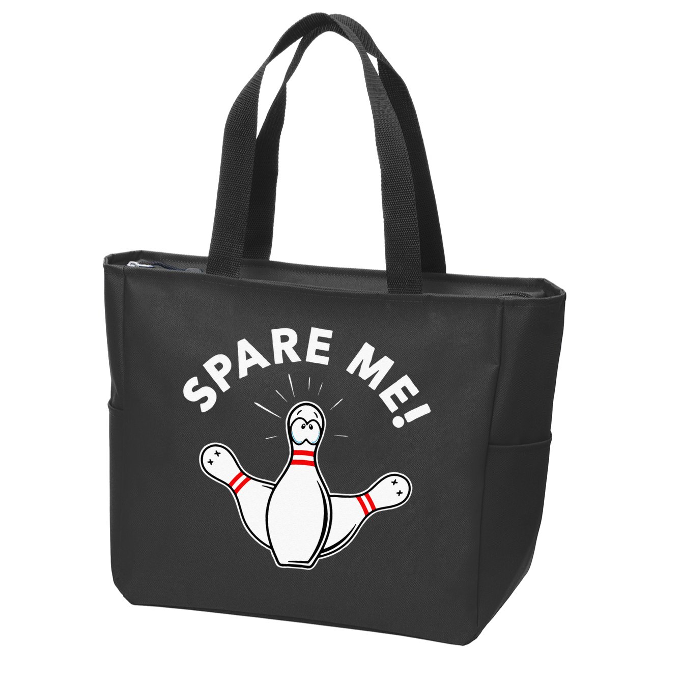 Cute Bowling For Or Spare Me Zip Tote Bag