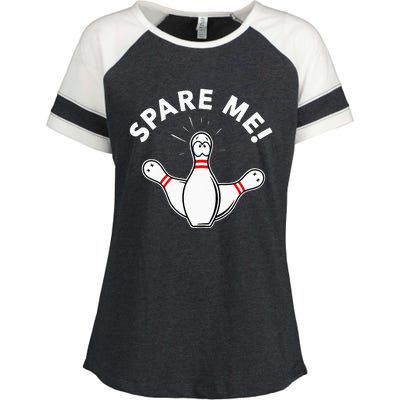 Cute Bowling For Or Spare Me Enza Ladies Jersey Colorblock Tee