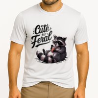 Cute But Feral Funny And Wild Raccoon Design Performance Shirt