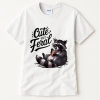 Cute But Feral Funny And Wild Raccoon Design Tall T-Shirt