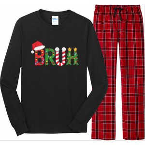 Christmas Bruh Funny Christmas Women Gift Long Sleeve Pajama Set