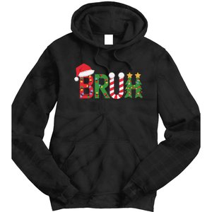 Christmas Bruh Funny Christmas Women Gift Tie Dye Hoodie