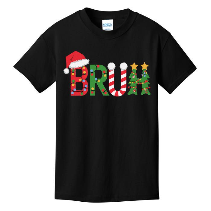 Christmas Bruh Funny Christmas Women Gift Kids T-Shirt