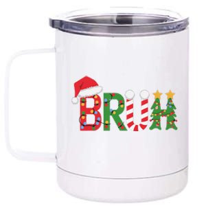 Christmas Bruh Funny Christmas Women Gift 12 oz Stainless Steel Tumbler Cup