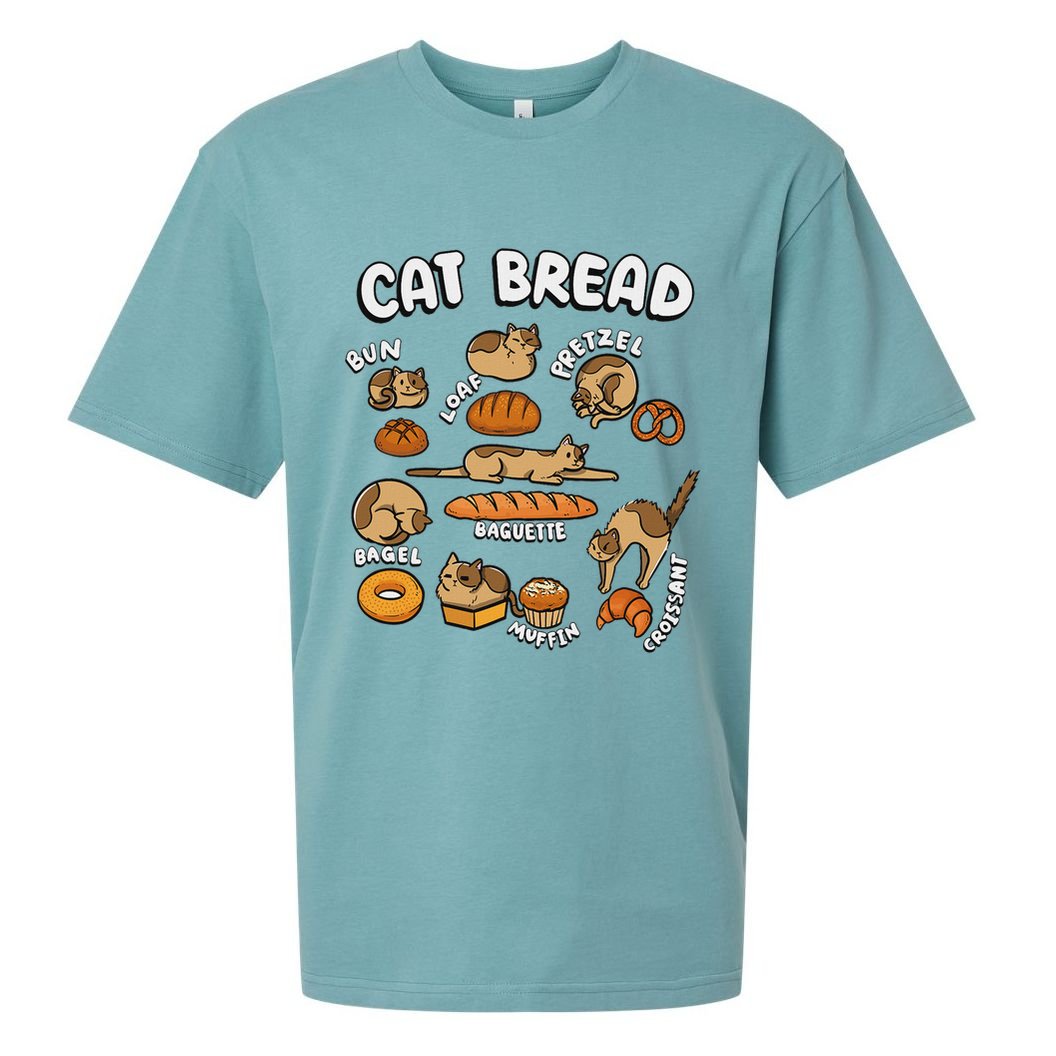 Cat Bread Foodie Kittten Pet Owner Loaf Lover Cat Sueded Cloud Jersey T-Shirt