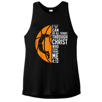 Cool Basketball For Men Women Sport Game Basketball Player Ladies PosiCharge Tri-Blend Wicking Tank