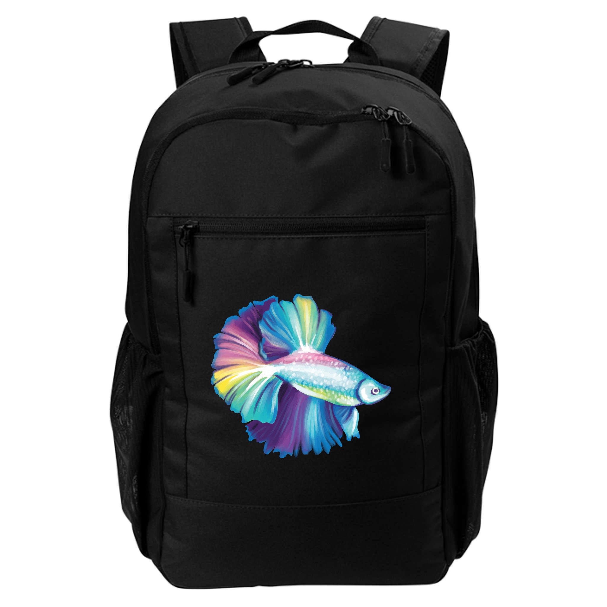 Colorful Betta Fish Swimming Backpack