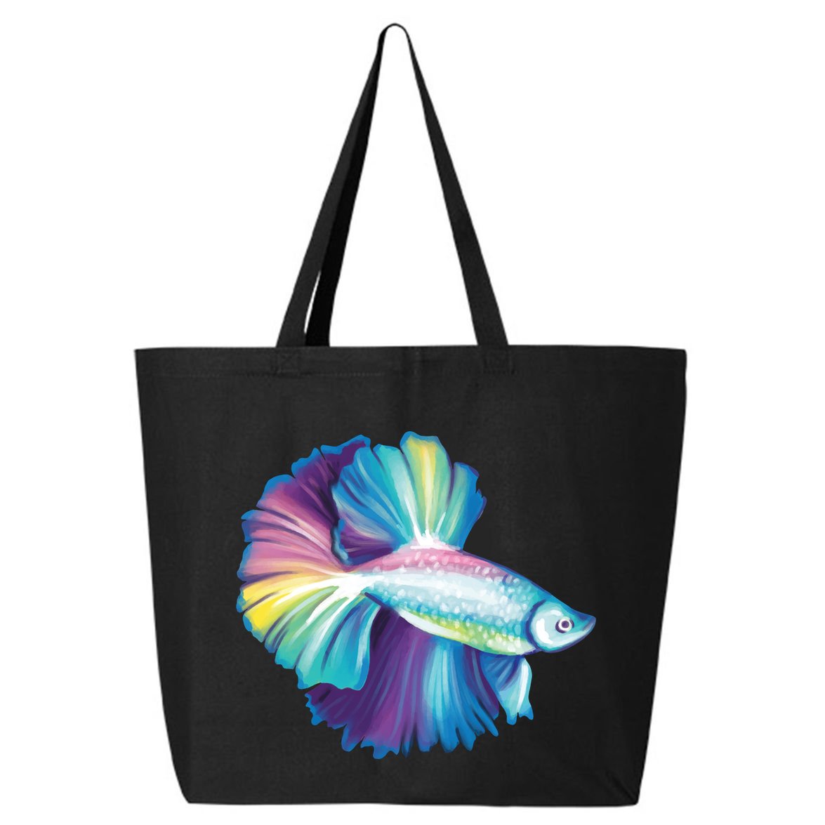 Colorful Betta Fish Swimming 25L Jumbo Tote