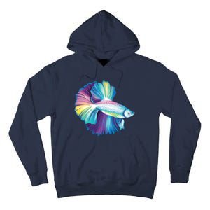 Colorful Betta Fish Swimming Tall Hoodie