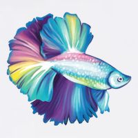 Colorful Betta Fish Swimming Cool Comfort Performance Bucket Hat