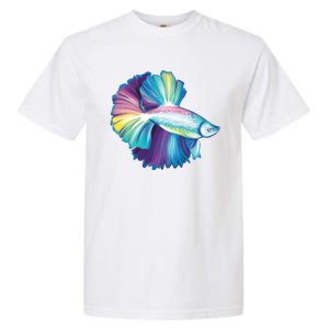 Colorful Betta Fish Swimming Garment-Dyed Heavyweight T-Shirt