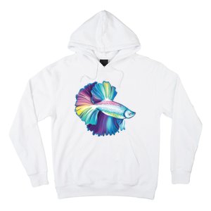 Colorful Betta Fish Swimming Hoodie