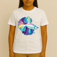 Colorful Betta Fish Swimming T-Shirt