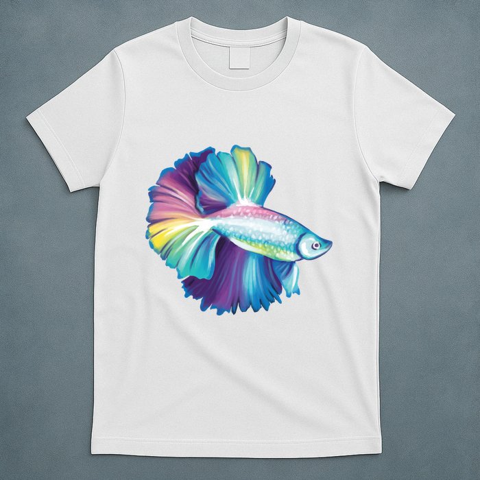 Colorful Betta Fish Swimming T-Shirt