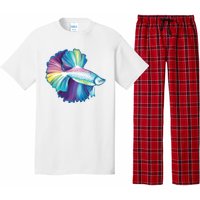 Colorful Betta Fish Swimming Pajama Set