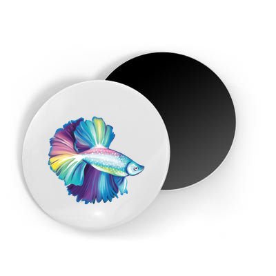 Colorful Betta Fish Swimming Magnet