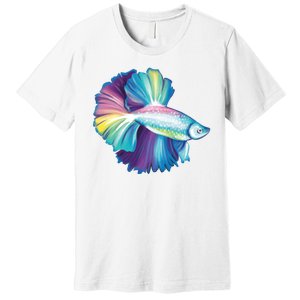 Colorful Betta Fish Swimming Premium T-Shirt