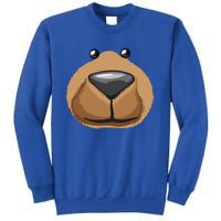 Cute Bear Face Costume Funny Halloween Teddy DIY Gift Sweatshirt