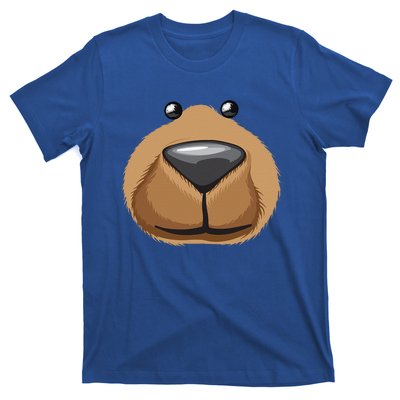 Cute Bear Face Costume Funny Halloween Teddy DIY Gift T-Shirt