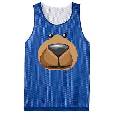 Cute Bear Face Costume Funny Halloween Teddy DIY Gift Mesh Reversible Basketball Jersey Tank