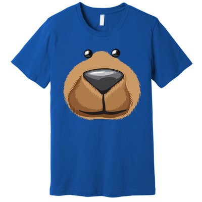 Cute Bear Face Costume Funny Halloween Teddy DIY Gift Premium T-Shirt